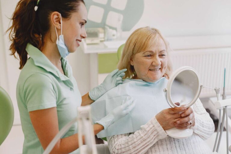 Dentist and patient- Smile